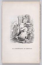 The Fiddler of Meudon from The Complete Works of Béranger, 1836. Creator: Jean Ignace Isidore Gerard.