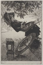 The Hammock, 1880. Creator: James Tissot.