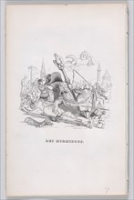The Myrmidons from The Complete Works of Béranger, 1836. Creator: Henry Isidore Chevauchet.