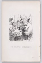 The Parish Singers from The Complete Works of Béranger, 1836. Creator: Cherrier.