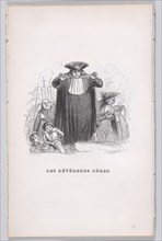 The Reverend Fathers from The Complete Works of Béranger, 1836. Creator: Theodore Maurisset.