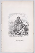 The Vivandière from The Complete Works of Béranger, 1836. Creator: Auguste Raffet.