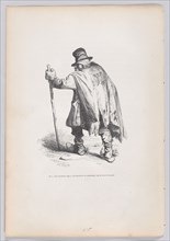 There are men who walk around begging on fertile ground from Scenes from the Privat..., ca. 1837-47. Creator: Joseph Hippolyte Jules Caque.