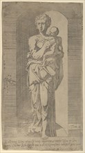 Virgin and Child in a Niche, mid 16th century. Creator: Geoffroy Dumoûtier.