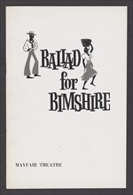 Theatre programme for Ballad for Bimshire, 1963. Creator: Unknown.