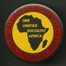 Pinback button promoting All-African People's Revolutionary Party, after 1958. Creator: Unknown.