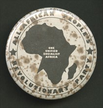 Pinback button promoting All-African People's Revolutionary Party, after 1958. Creator: Unknown.