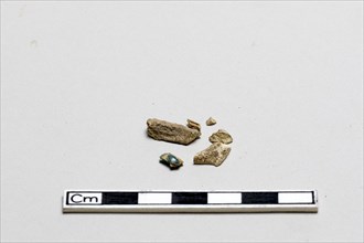 Bone fragments, Shang dynasty, ca. 1600 - ca. 1050 BCE. Creator: Unknown.