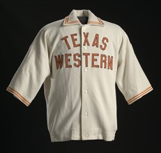 Warm up jacket worn by Jerry Armstrong for Texas Western, 1965-1966. Creator: Unknown.