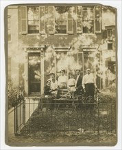 Photograph of Dr. William H. Conner and family outside their home, ca. 1910. Creator: Unknown.