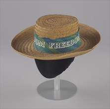 Straw hat worn during the 1966 March Against Fear, 1966. Creator: Unknown.