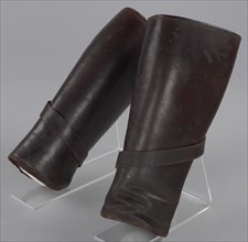 Leather leggings worn by Peter L. Robinson, Sr. during World War I, ca. 1917. Creator: Unknown.