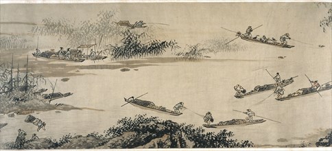 Fishermen on an Autumn River, Ming dynasty, 15th century. Creator: Dai Jin.