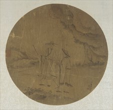 Landscape: two figures, Qing dynasty, 18th century. Creator: Ding Guanpeng.