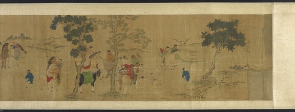 The Eighteen Scholars at a Literary Gathering, Ming or Qing dynasty, 17th century. Creator: Unknown.