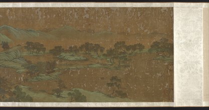 Landscape in blue and green, Ming or Qing dynasty, 17th-18th century. Creator: Unknown.