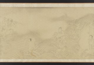 Luohans Crossing Land and Sea, Ming or Qing dynasty, 17th century. Creator: Unknown.