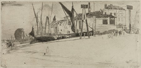 Chelsea Wharf, 1863. Creator: James Abbott McNeill Whistler.