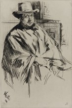 Portrait of a man, 1860. Creator: James Abbott McNeill Whistler.