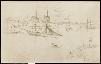 Lagoon-Noon, 1879-1880. Creator: James Abbott McNeill Whistler.
