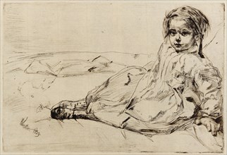 Bibi Valentin, 1859. Creator: James Abbott McNeill Whistler.