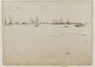 Troopships, 1887. Creator: James Abbott McNeill Whistler.