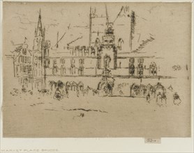 The Market, Bruges, 1887. Creator: James Abbott McNeill Whistler.