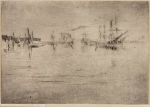 Nocturne Shipping, 1879-1880. Creator: James Abbott McNeill Whistler.