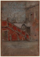 The Staircase: Note in Red, 1880. Creator: James Abbott McNeill Whistler.