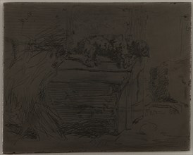The Dog on the Kennel, 1858. Creator: James Abbott McNeill Whistler.