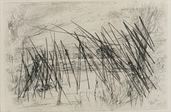Landscape with a Fisherman, 1861. Creator: James Abbott McNeill Whistler.