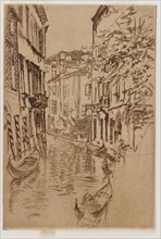 Quiet Canal, 1879-1880. Creator: James Abbott McNeill Whistler.
