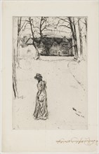 Speke Hall: The Avenue, 1870. Creator: James Abbott McNeill Whistler.