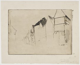 Sketch of Houses, 1858. Creator: James Abbott McNeill Whistler.