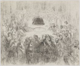 Gambling Salon at Baden-Baden, 1858. Creator: James Abbott McNeill Whistler.