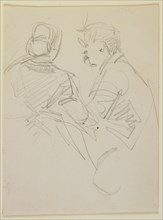 Two figures, 1858. Creator: James Abbott McNeill Whistler.