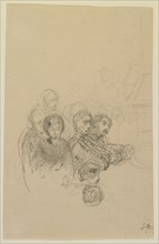 Gamblers, 1858. Creator: James Abbott McNeill Whistler.