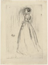 The Velvet Dress (Mrs. Leyland), 1873. Creator: James Abbott McNeill Whistler.