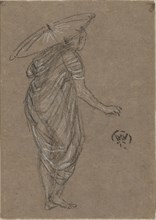 Woman with Parasol, 1870-1873. Creator: James Abbott McNeill Whistler.