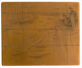 Etching plate: The Little Pool, 1861. Creator: James Abbott McNeill Whistler.