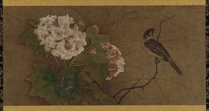 Bird and flowers, Muromachi period, 15th-16th century. Creator: Unknown.
