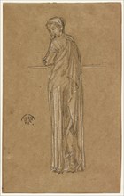 Draped Figure Standing, 1870-1873. Creator: James Abbott McNeill Whistler.