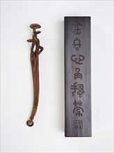 Horn scepter, Qing dynasty, 1726. Creator: Jin Nong.