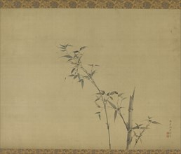 Bamboo stems with branches and foliage, Edo period, 19th century. Creator: Kishi Ganku.
