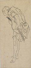 Standing man, late 18th-early 19th century. Creator: Hokusai.