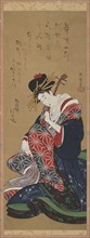 Shamisen Player, Edo period, late 18th-early 19th century. Creator: Kitagawa Utamaro II.