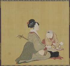 Utai no Shisho, Edo period, early-mid 19th century. Creator: Numata Gessai.