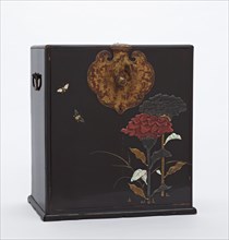 Cabinet with gilded metal fittings, Edo period, late 17th-mid 18th century. Creator: Haritsu Ogawa.
