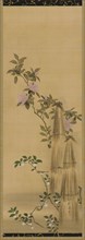 Pink and white flowers and straw coverings, Edo period, 1761-1828. Creator: Sakai Hoitsu.