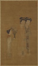 Court ladies and attendant, Ming dynasty, 16th century. Creator: School of Tang Yin.